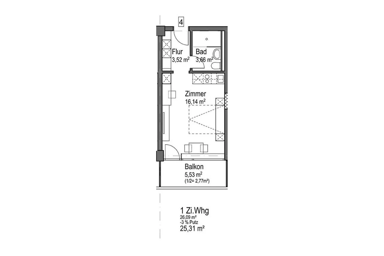 Apartamento Huber Living Basic 203 Germering 0*,  Alemania